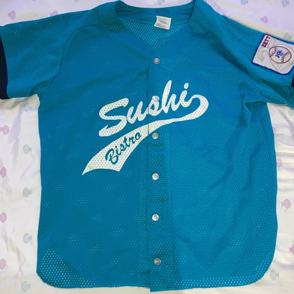 Athletic Knit Teal Mesh Jersey